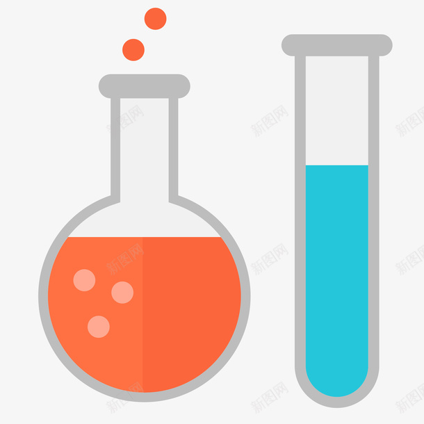 烧杯和试管插画矢量图ai免抠素材_新图网 https://ixintu.com 免抠PNG 学校 实验课 开学 摇瓶 教育 文具 烧杯 烧杯和试管矢量插画 矢量图 试管 试管模型