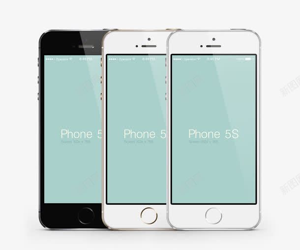 竖着的手机png免抠素材_新图网 https://ixintu.com iPhone5s 竖着的手机 苹果5S手机 苹果模型机 黑白金