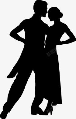 男伴跳舞的男女朋友图标高清图片