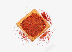 红色方盘子与辣椒籽素材