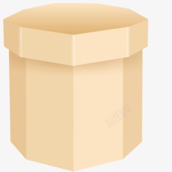 草纸盒子立体产品包装高清图片