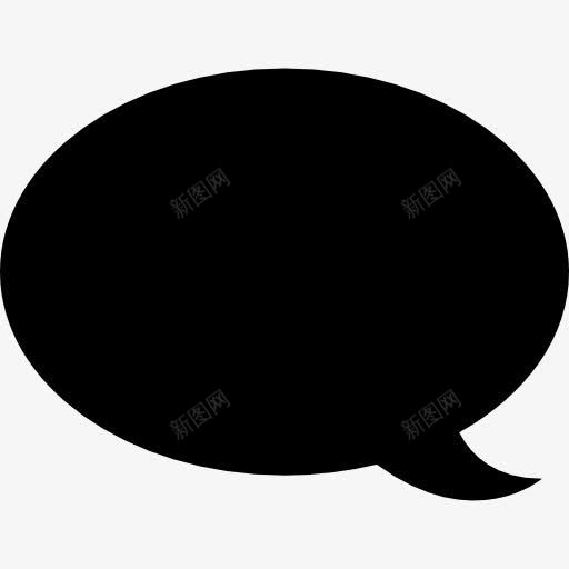 黑色的气泡图标png_新图网 https://ixintu.com 圆形状 泡泡 短信 聊天 聊天泡泡 语音聊天