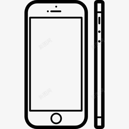 苹果iPhone5S手机的流行模式图标png_新图网 https://ixintu.com 工具 工具和器具 手机 模型 流行的手机 苹果iPhone