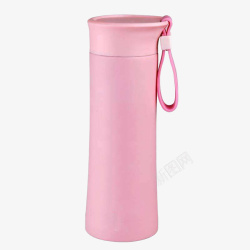 好看的杯子粉红色直筒保温水杯高清图片