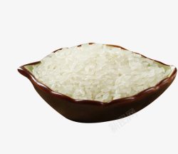 熬粥煮饭小碗里的大米高清图片
