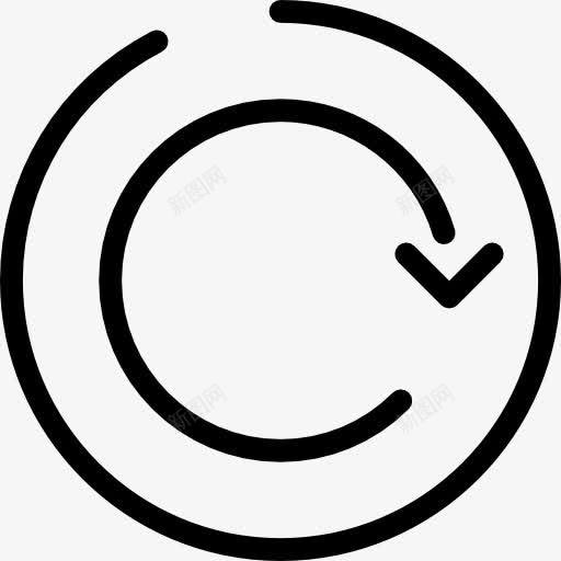 刷新按钮图标png_新图网 https://ixintu.com 加载 圆圈 圆形 按钮 箭头