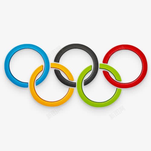 奥运五环png免抠素材_新图网 https://ixintu.com 五环 北京奥运logo 奥运会 标志