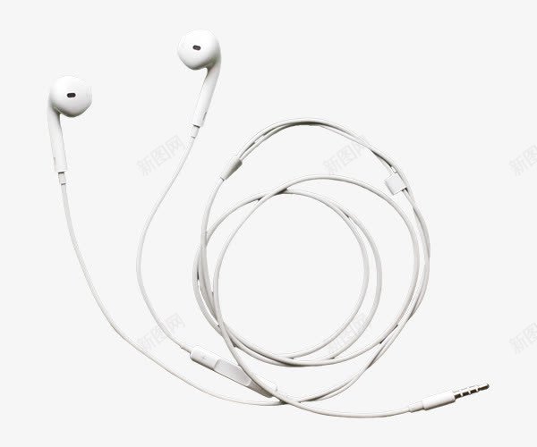 白色苹果通用耳机png免抠素材_新图网 https://ixintu.com 白色 白色耳机 耳机 苹果 通用