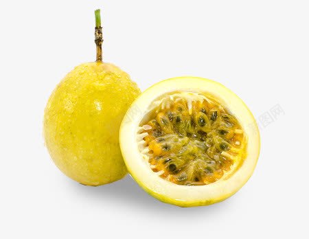 黄色美味百香果png免抠素材_新图网 https://ixintu.com 产品实图 百香果 美味 黄色