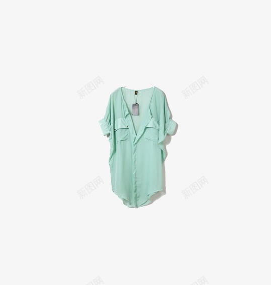 一件薄荷绿衬衫png免抠素材_新图网 https://ixintu.com 一件衣服 女装 薄荷绿 衬衫