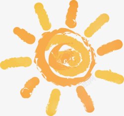儿童画太阳手绘卡通太阳高清图片