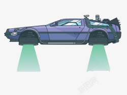 未来汽车紫色汽车高清图片