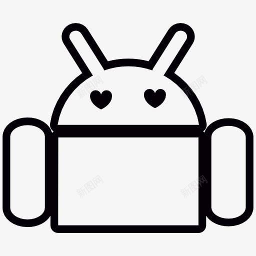 Android的心脏形状的眼睛图标png_新图网 https://ixintu.com 形状 操作系统 爱 爱人 硬件 软件