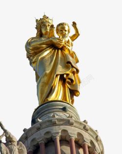 法国风光法国歌剧院顶上的雕塑高清图片