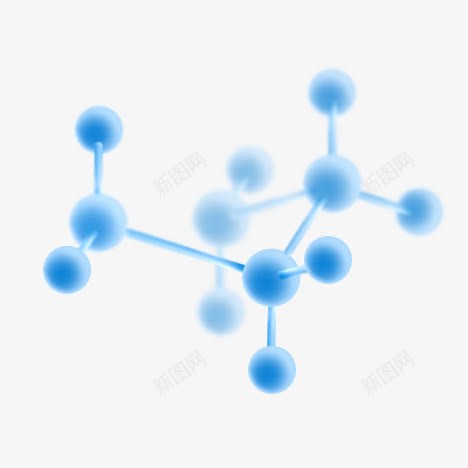 蓝色化学结构组合png免抠素材_新图网 https://ixintu.com 化学 组合 结构 蓝色