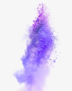 紫色清新沙尘效果元素素材