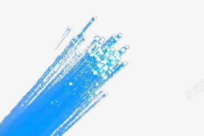 光纤png免抠素材_新图网 https://ixintu.com 丝状 光纤 蓝色