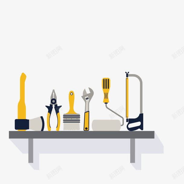 桌子整理工具png免抠素材_新图网 https://ixintu.com 使用 修理 修车师傅 多用途 工具 常用工具 整理 桌子 简单