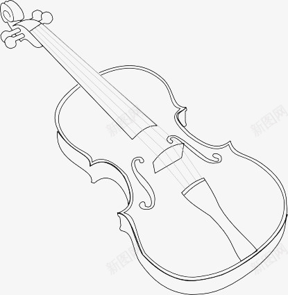 手绘小提琴png免抠素材_新图网 https://ixintu.com 乐器 小提琴 手绘画 矢量装饰 装饰