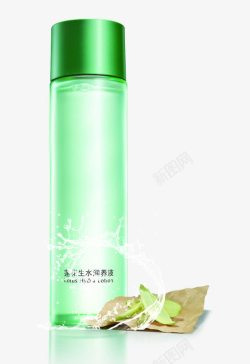 绿色蚊香液化妆品瓶子高清图片