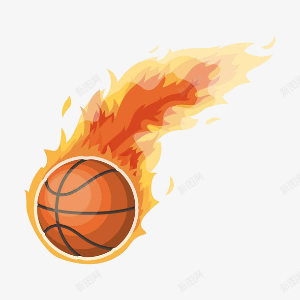 卡通火焰篮球火球插画png免抠素材_新图网 https://ixintu.com NBA 卡通 卡通火球 插画 比赛 激烈 火焰 火苗 篮球 赛场