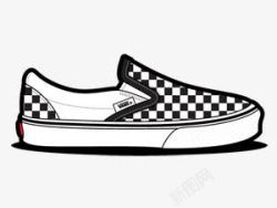 Checkerboard货车棋盘鞋vansliponsshoesicons图标高清图片