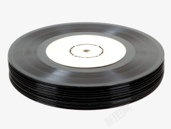 黑色留声机黑色光碟高清图片