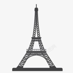 埃菲尔铁塔剪影巴黎艾菲尔铁塔高清图片