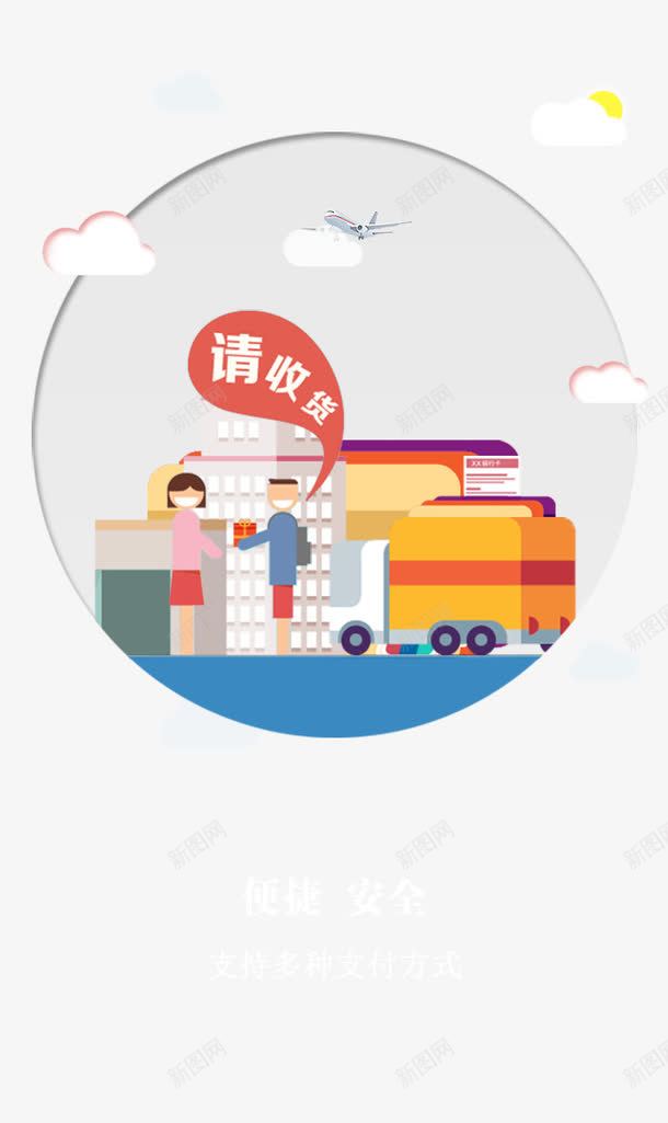 手机引导页png免抠素材_新图网 https://ixintu.com APP首页 psd 手机引导页 红色购物 购物界面