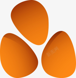 橙色药丸向量文摘形状的图形矢量图高清图片