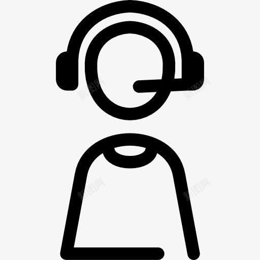 运营商图标png_新图网 https://ixintu.com 人 帮助客户服务 电话销售 男人 耳机 麦克风