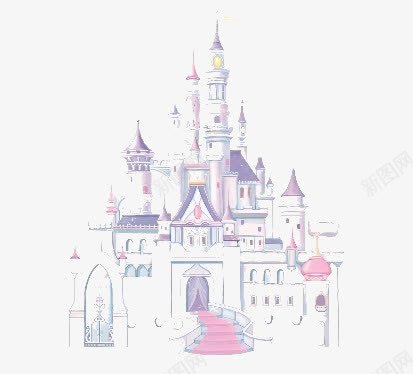 古堡png免抠素材_新图网 https://ixintu.com 俄罗斯 古堡 城堡 紫色