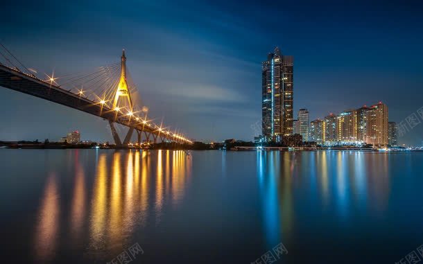 大城市都市沿江夜景jpg设计背景_新图网 https://ixintu.com 城市 夜景 沿江 都市