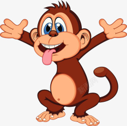 吐舌头猴子吐舌头的猴子高清图片
