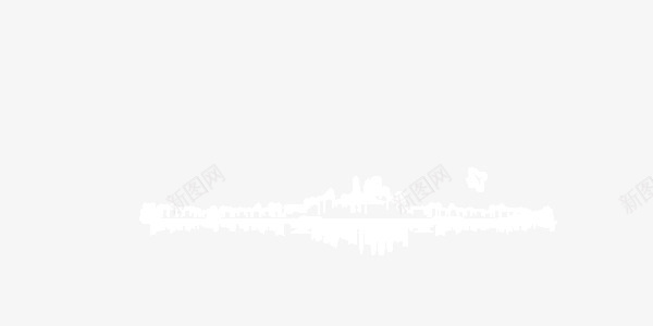 白色荧光城市天际线png免抠素材_新图网 https://ixintu.com 城市 天际线 白色 荧光
