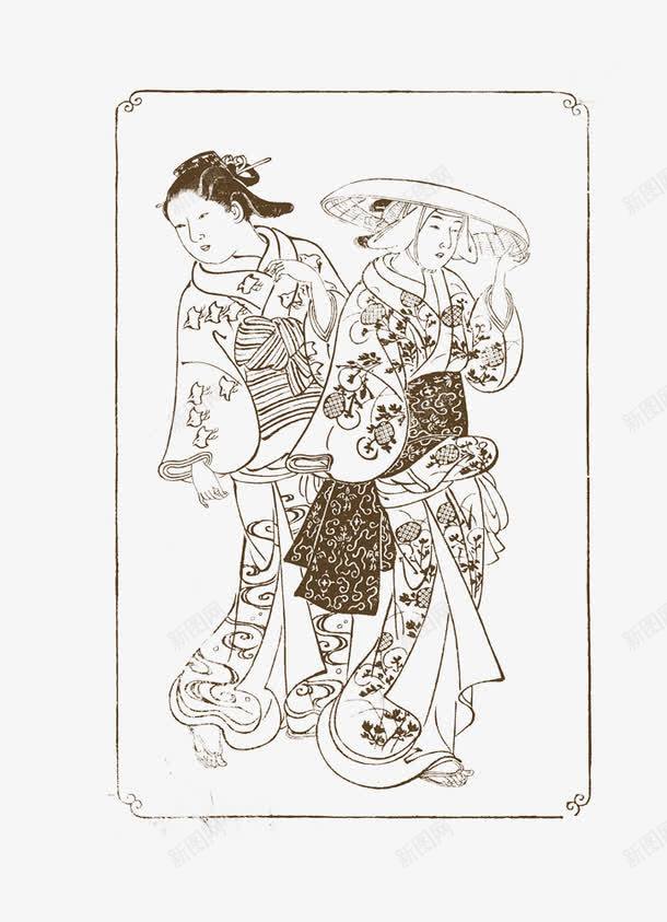 日本浮世绘古代妇女png免抠素材_新图网 https://ixintu.com 古代 妇女 日本 日本浮世绘 浮世绘