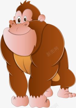 大猩猩素材卡通大猩猩高清图片