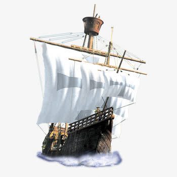 中国风白色海上帆船png免抠素材_新图网 https://ixintu.com 国风 帆船 海上 白色