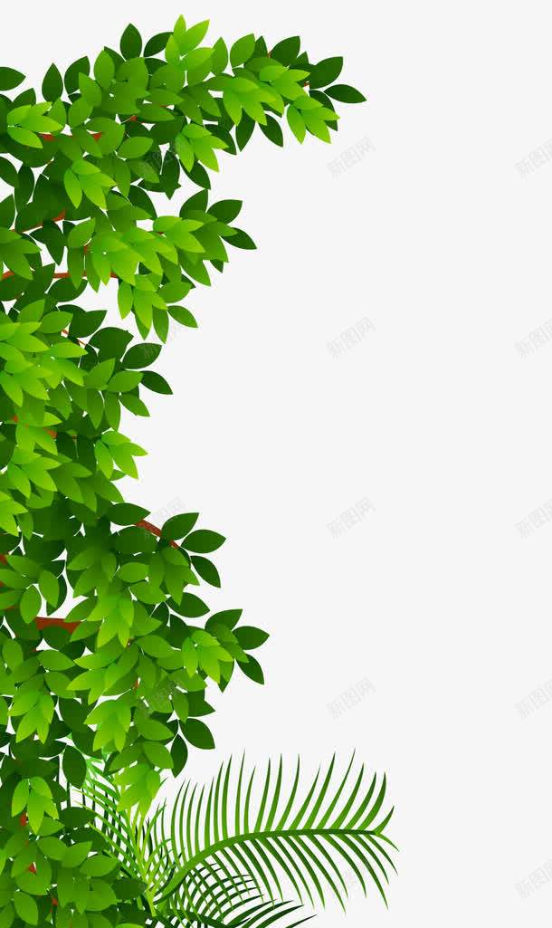翠绿的树叶绿化手绘植物png免抠素材_新图网 https://ixintu.com 平面树叶 手绘的树叶 矢量树叶 绿化的植物 翠绿的树叶