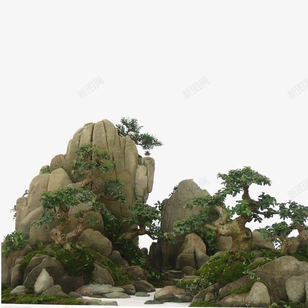 假山png免抠素材_新图网 https://ixintu.com 假山 奇石 环境设计 绿化带 花园设计