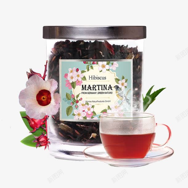 MARTINA玫瑰花茶png免抠素材_新图网 https://ixintu.com 产品实物 泡茶 罐装 茶叶