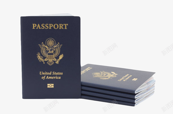 蓝色叠起来的美国护照实物png免抠素材_新图网 https://ixintu.com 一叠 一堆 公民 国境 国籍 小本 居留 护照本 旅行 立着 竖立 证件 证明 身份 通行证