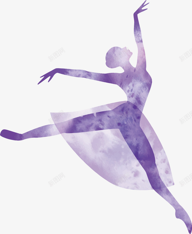跳舞的女孩矢量图ai免抠素材_新图网 https://ixintu.com 优雅 唯美 手绘 浪漫 矢量图 紫色 练习 翩翩起舞 艺术生 跳舞姿势