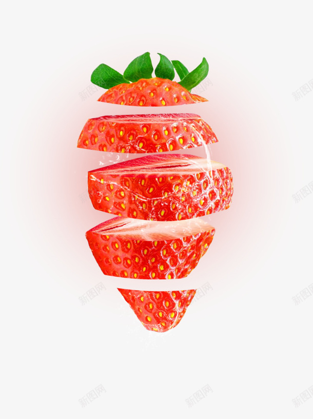 如何的切草莓png免抠素材_新图网 https://ixintu.com 果肉 水果 草莓 装饰