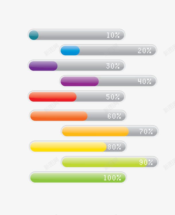 进度条png免抠素材_新图网 https://ixintu.com loading 矢量进度条 缓存中 进度条
