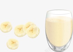 合格产品香蕉牛奶高清图片