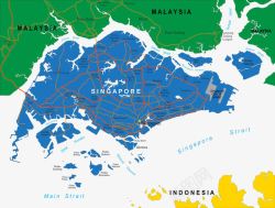 详细地图新加坡地图高清图片