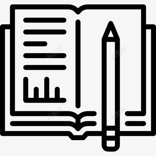 作业图标png_新图网 https://ixintu.com 书 家庭作业 教育 铅笔