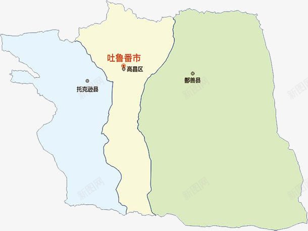 吐鲁番地图png免抠素材_新图网 https://ixintu.com 吐鲁番 吐鲁番分布 吐鲁番区域 地图