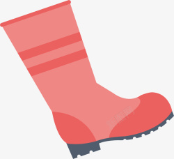 雨靴背景红色的靴子高清图片